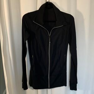 lululemon athletica Long Black Zip-Up Jacket